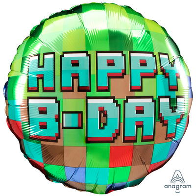 Pixel Party Foil Balloon 43cm ANAGRAM 4473901
