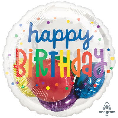 Insiders Rainbow Foil Balloon Birthday 50x50cm ANAGRAM 4667101