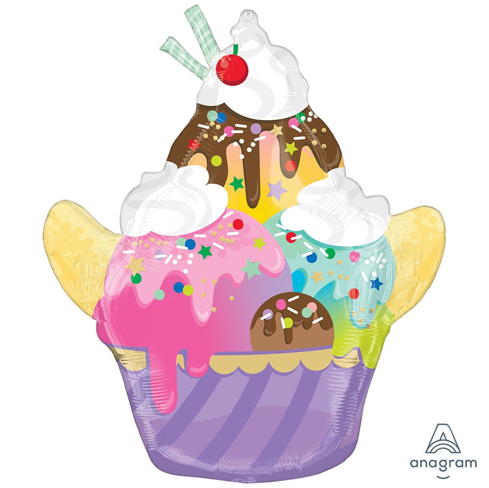 SuperShape Balon Folie Inghetata Sundae 55x66cm ANAGRAM 4762501