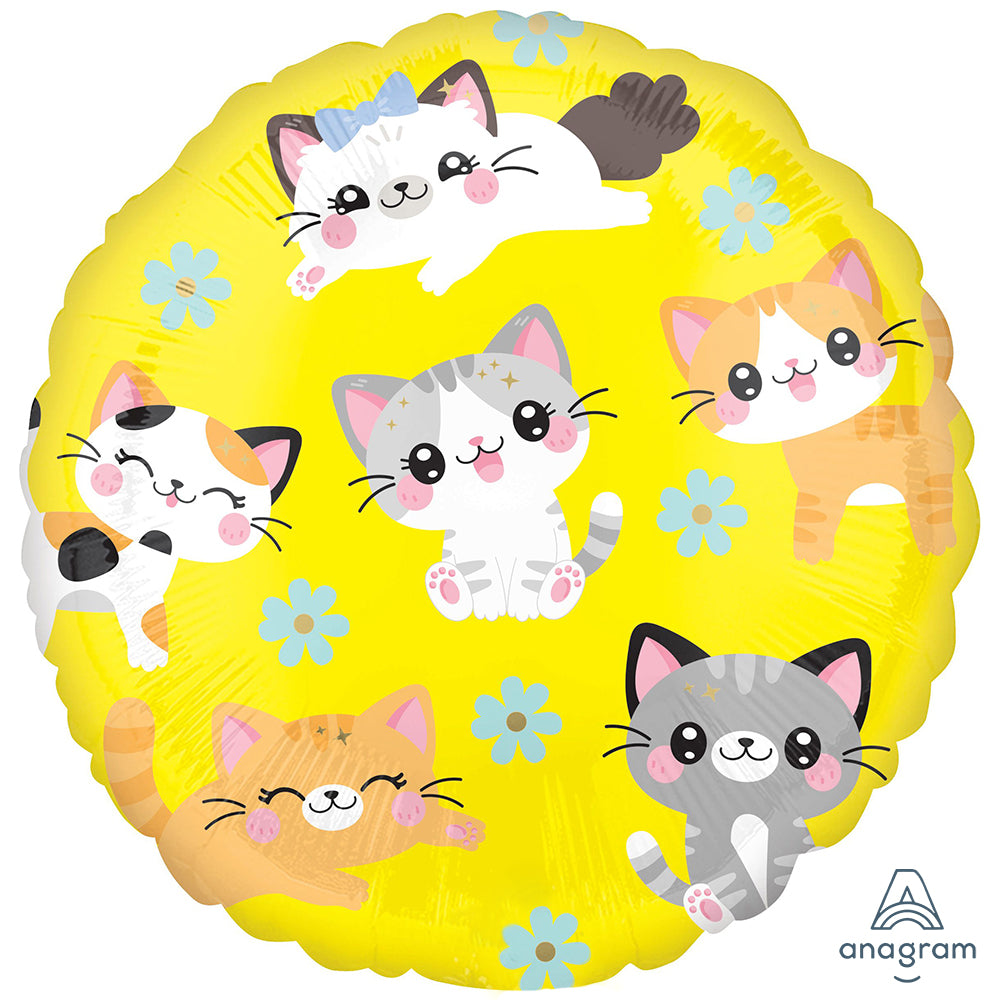 Kawaii Kitten Foil Balloon 45cm ANAGRAM 4791701