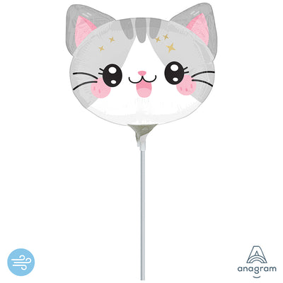 MiniShape (AIR) Kawaii Kitten Foil Balloon 23cm ANAGRAM 4791902