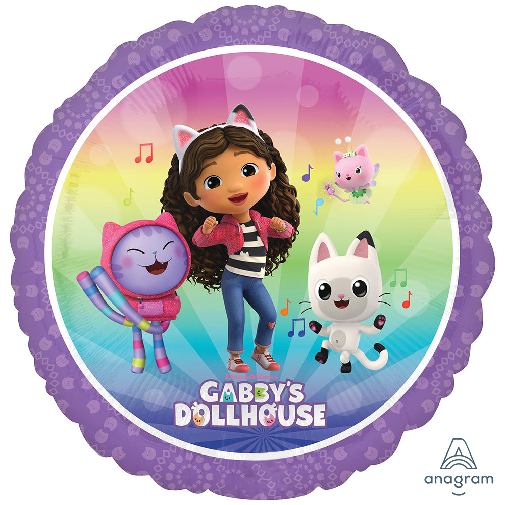 Foil Balloon Round Gabby's Dollhouse 45cm ANAGRAM 4837101