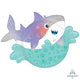 SuperShape Foil Balloon Roly Polies Shark ANAGRAM 4899101