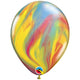 28cm Marble Multicolored Latex Balloon