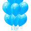 Balon latex 28cm Marmorat Bleu-Alb