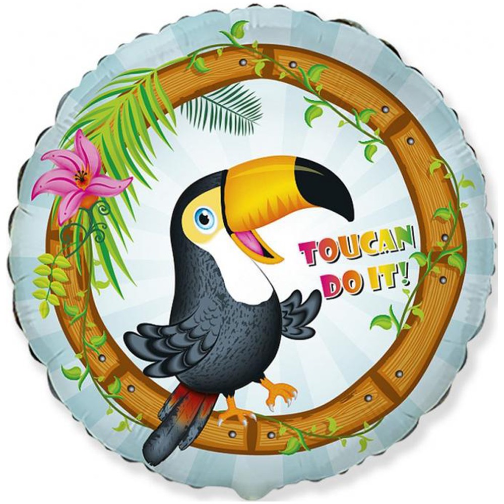 Balon Folie Rotund Tucan 45cm