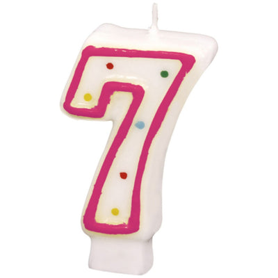 Candle Cake Number 7 Multicolored 7.3 cm AMS 550287
