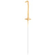 Artificie tort cifra 1 auriu 17cm