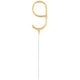 Artificie tort cifra 9 auriu 17cm