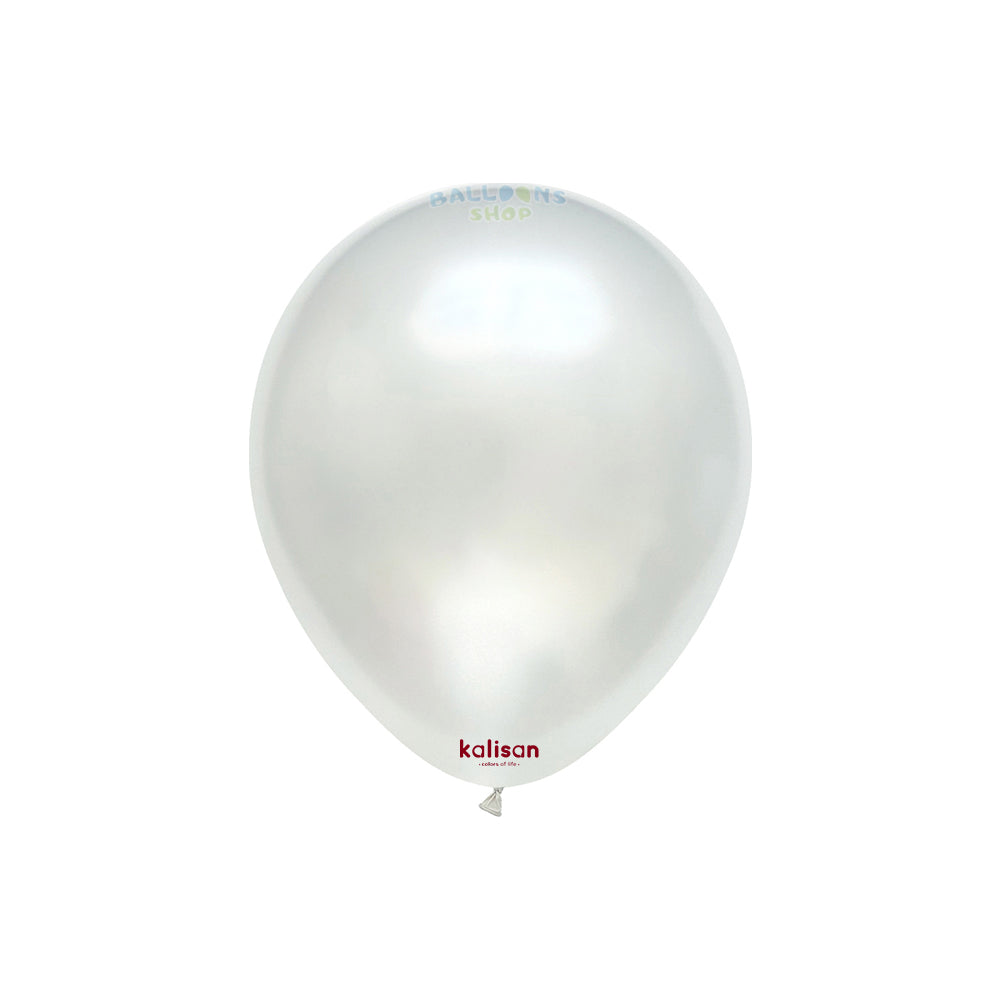 Baloane Latex 13cm White Perla 7001