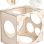 Wooden box for measuring latex balloons