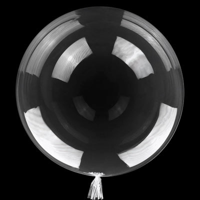 BOBO Transparent PVC Balloon 60cm with wide mouth for filling