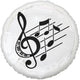 Balon Folie Note Muzicale 45cm
