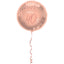 Balon Folie Rotund Happy 40th Elegant Blush 45cm