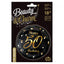 Balon Folie Rotund Happy 50th Birthday Confetti Auriu 45cm