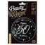 Balon Folie Rotund Happy 50th Birthday Confetti Argintiu 45cm