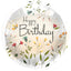 Balon Folie Happy Birthday Floral 45cm