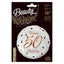 Balon Folie Rotund Happy 50th Birthday Confetti Rose Gold 45cm