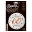 Balon Folie Rotund Happy 60th Birthday Confetti Rose Gold 45cm