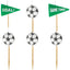 Set of 6 Football Birthday Candles 7.5cm 172902