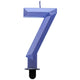 Dark Blue Diamond Number 7 Cake Candle 7.6cm