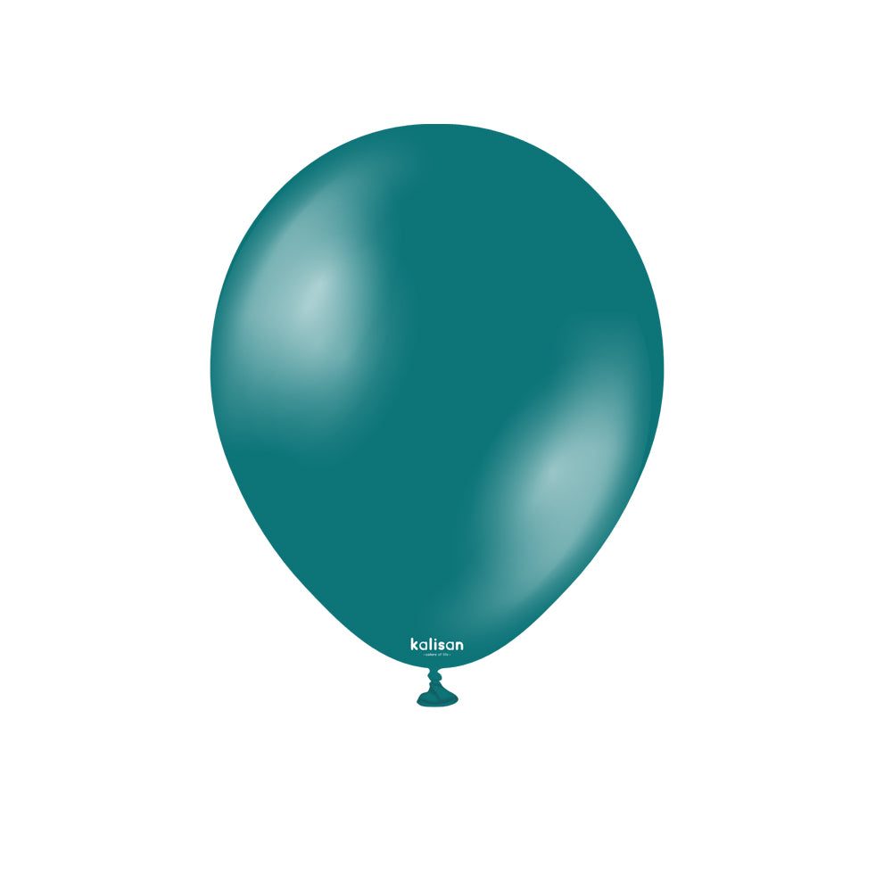 SET 50 Baloane Latex 13cm Turquoise Metalic 7021