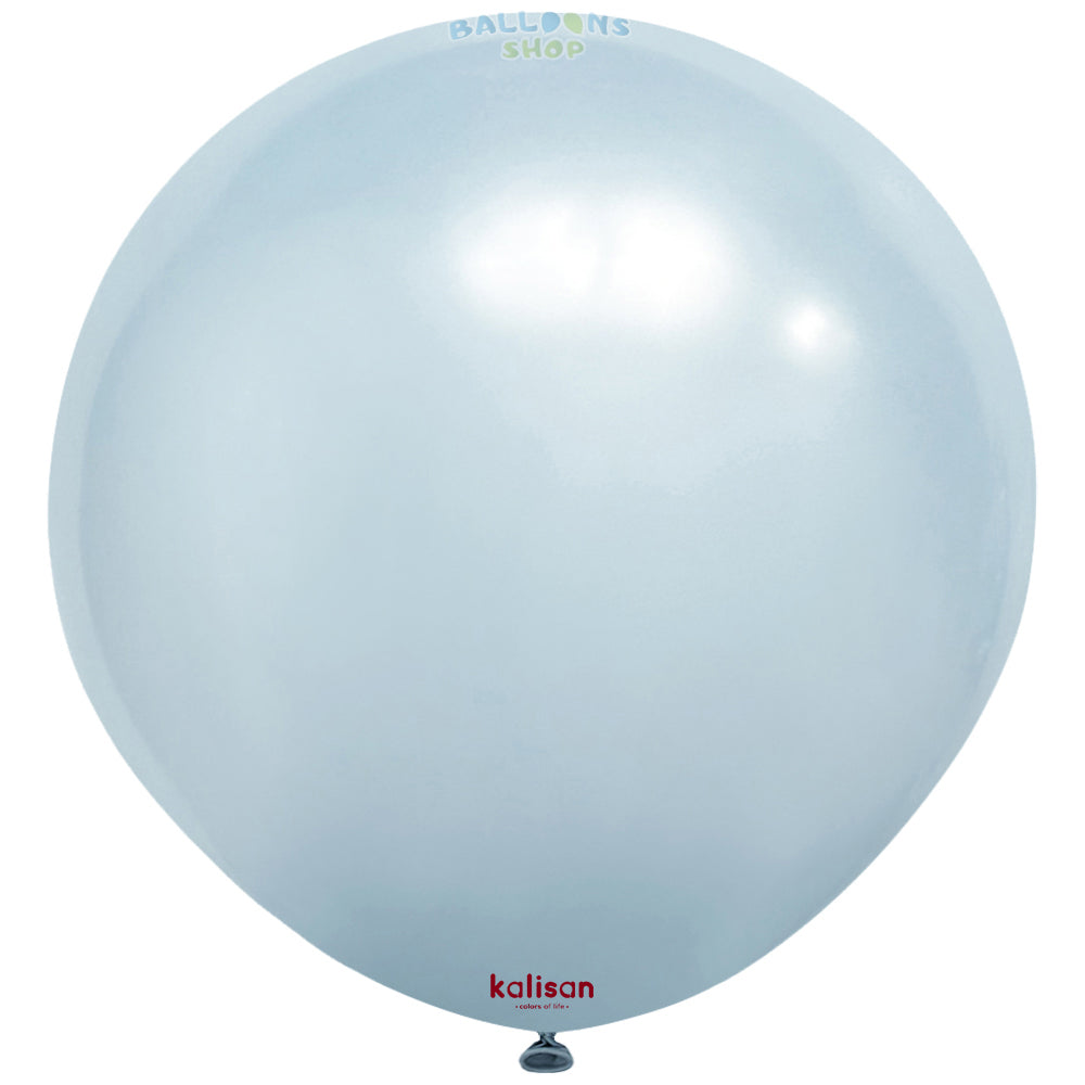 Jumbo Latex Balloon 45cm Aura Ice Blue 7081