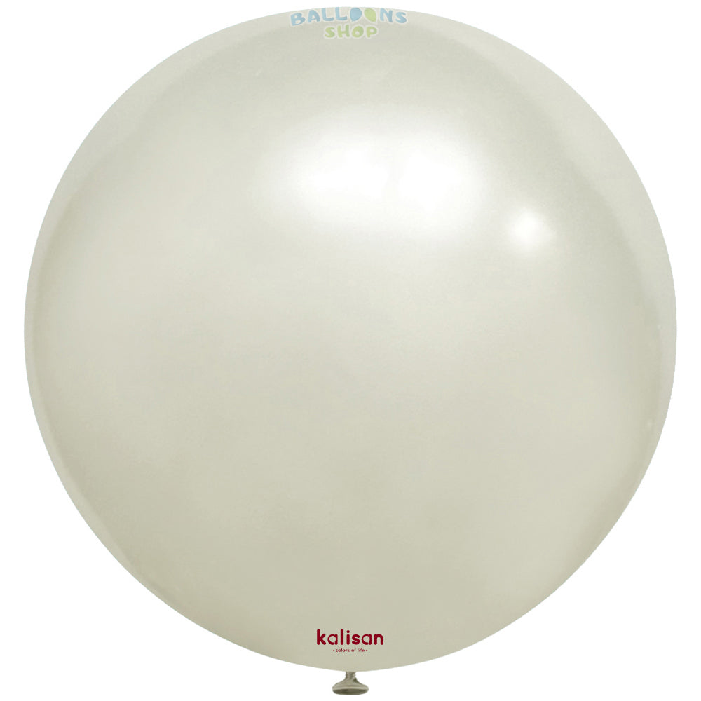 Jumbo Latex Balloon 90cm Aura Ivory White 7083