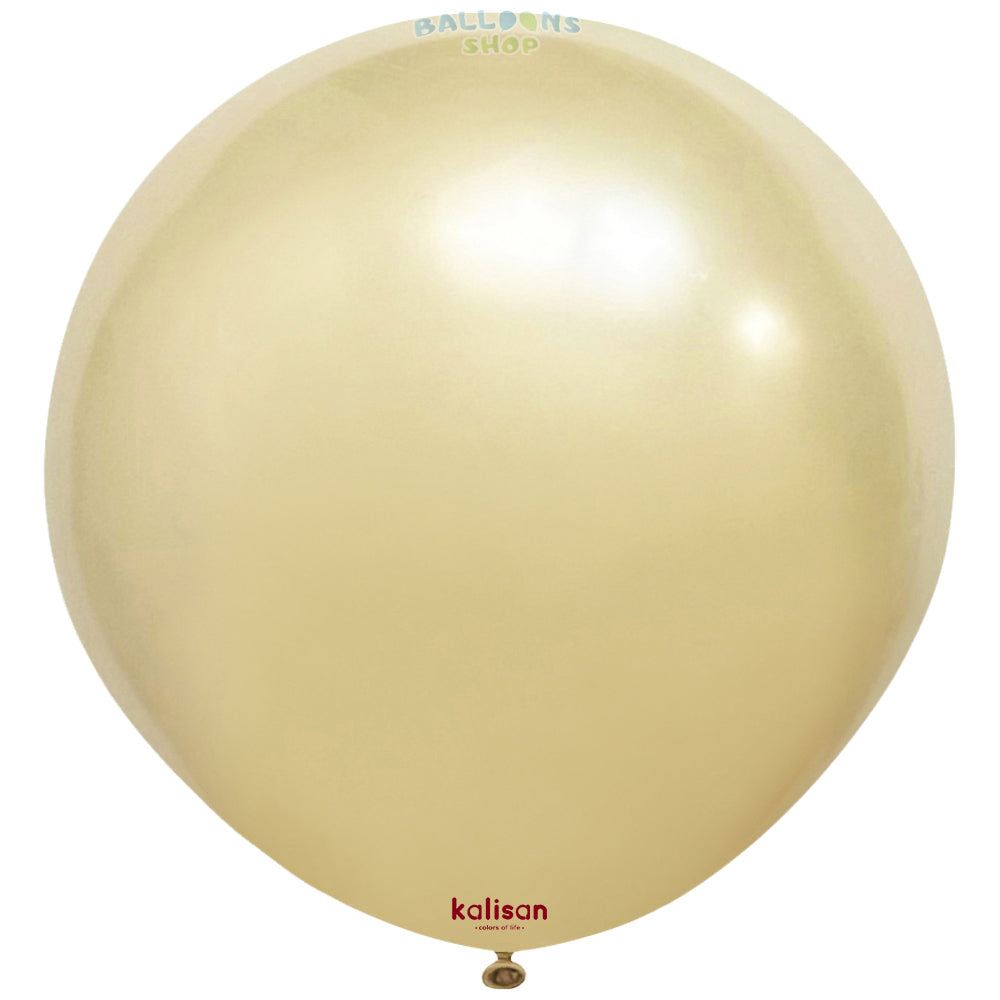 Jumbo Latex Balloon 45cm Aura Antique Gold 7085