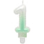 Cake Candle Number 1 Ombre White - Green 7cm