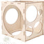 Wooden box for measuring latex balloons