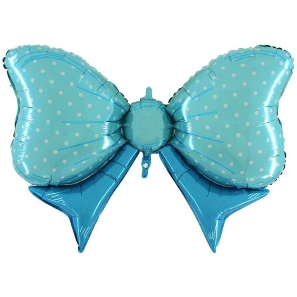 Balon Folie Figurina Fundita Bleu cu Buline 109 cm Grabo