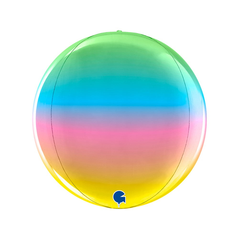 4D Rainbow Sphere Foil Balloon 29 cm Grabo
