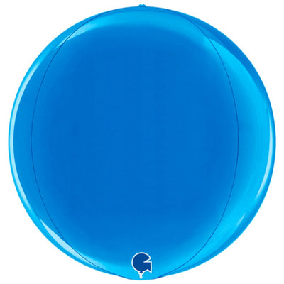 Grabo 38cm Blue 4D Sphere Foil Balloon