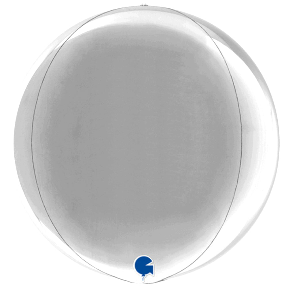 Balon Folie Sfera 4D Argintiu 38 cm Grabo