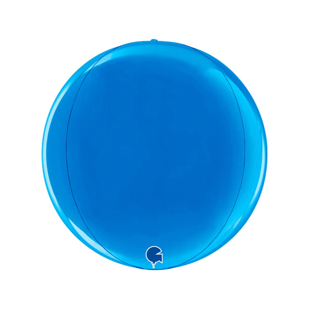 Foil Balloon Sphere 4D Blue 29 cm Grabo
