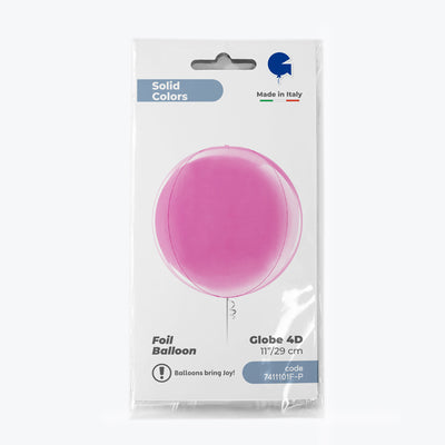Fuchsia 4D Sphere Foil Balloon 29 cm Grabo