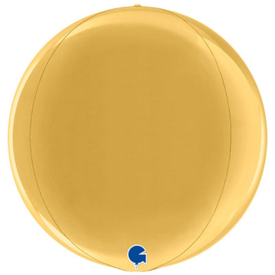 Grabo 4D Gold Sphere Foil Balloon 38 cm
