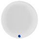 Foil Balloon Sphere 4D White 38 cm Grabo