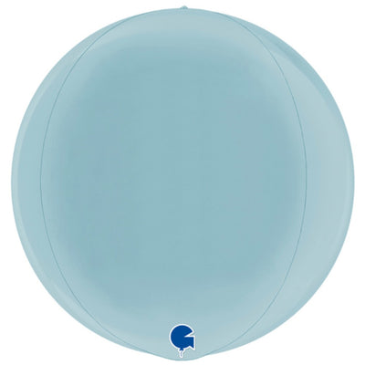 Foil Balloon Sphere 4D Blue 38 cm Grabo