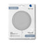 Foil Balloon Sphere 4D White Satin 38 cm Grabo