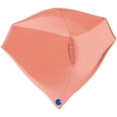 Balon Folie Diamant 4D Rose Gold 46 cm Grabo