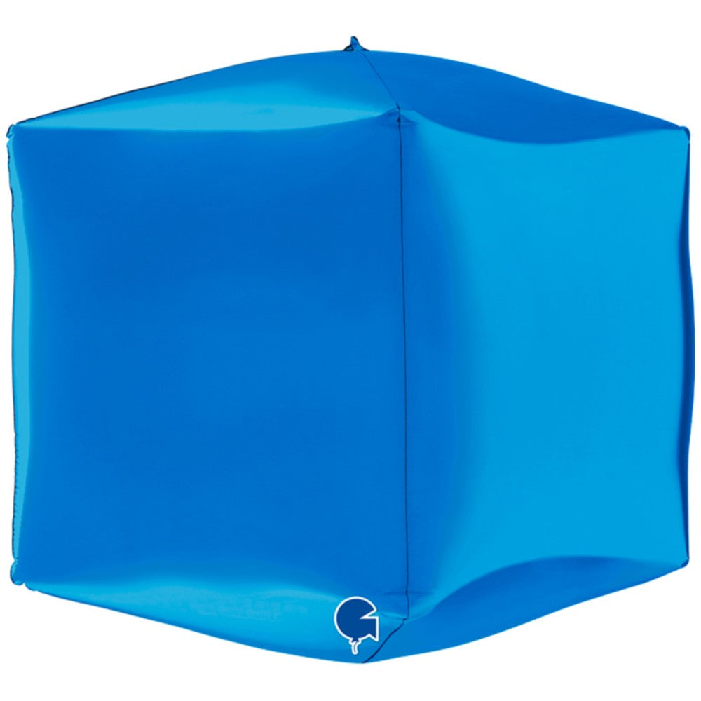 Foil Balloon CUBE 4D Blue 38cm Grabo