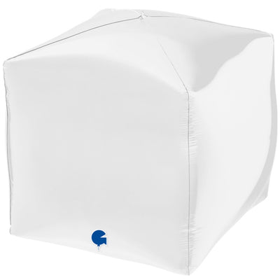 Foil Balloon 4D CUBE White 38 cm Grabo