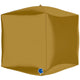 Satin Gold 4D Cube Foil Balloon 38cm Grabo