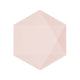 Set of 6 Pink Hexagonal Plates Decor Vert 20.8x18.1cm 9918237