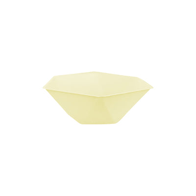 Set 6 Boluri Hexagonale Galbene Decor Vert 15.8x13.7cm 9918263