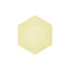 Set 6 Boluri Hexagonale Galbene Decor Vert 15.8x13.7cm 9918263