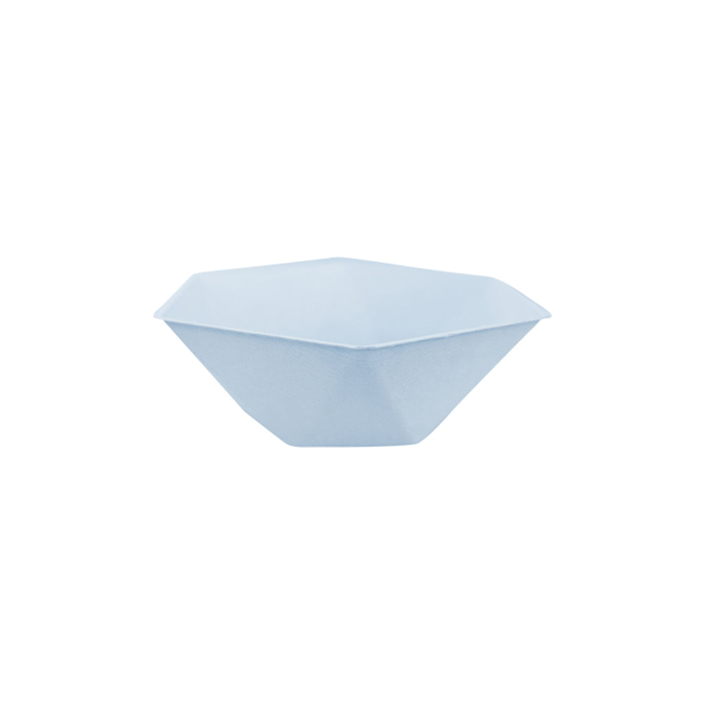 Set 6 Boluri Hexagonale Bleu Decor Vert 15.8x13.7cm 9918266