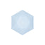 Set 6 Boluri Hexagonale Bleu Decor Vert 15.8x13.7cm 9918266